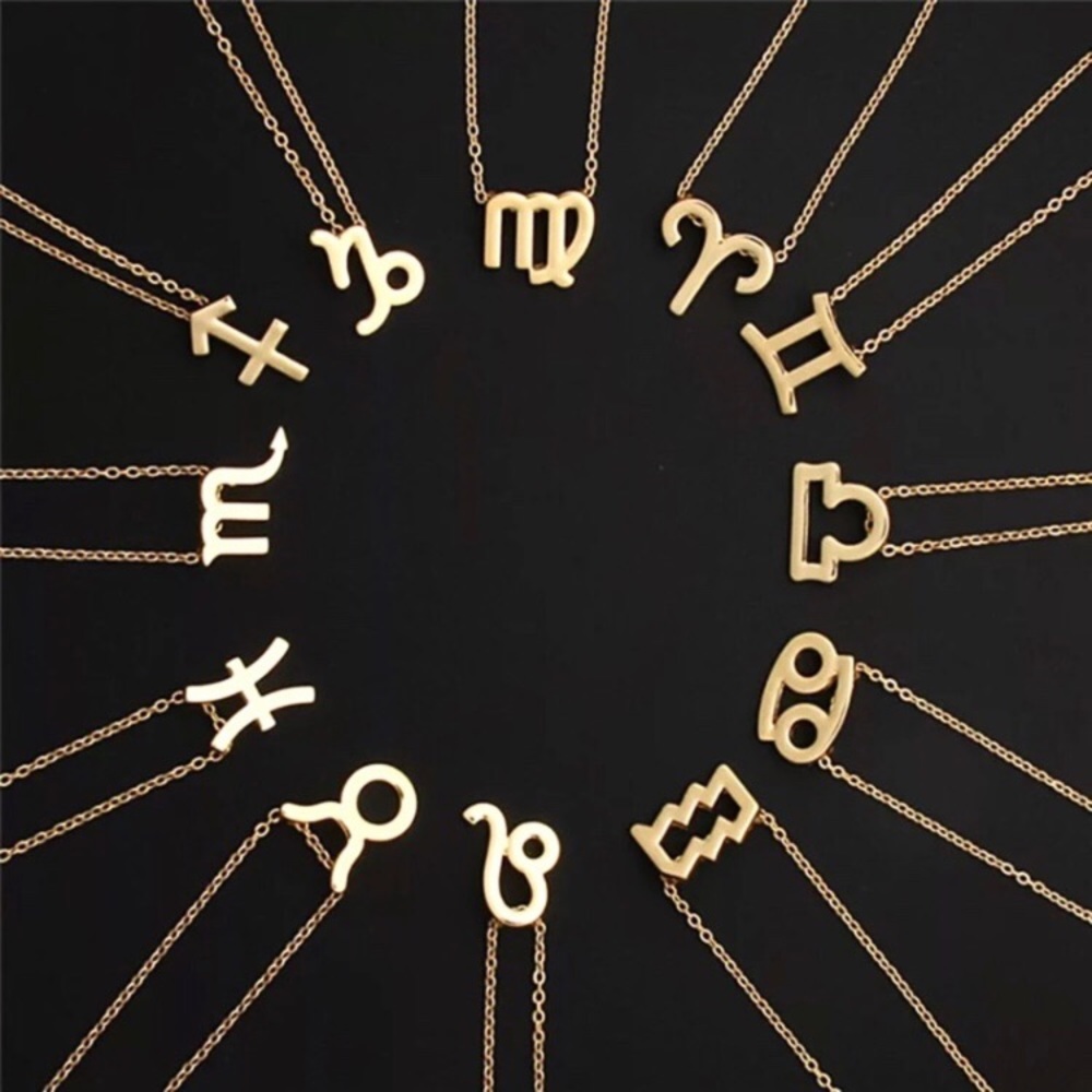 Pisces Zodiac Minimalist Tiny Gold Charm Necklace - Picture 6 of 8